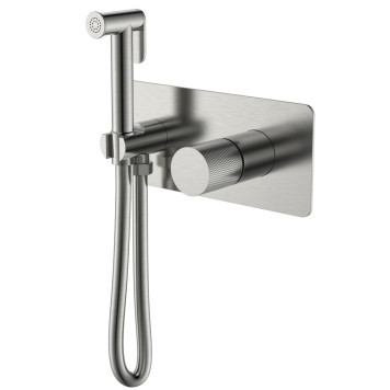 Boheme Stick Touch Гигиенический душ со смесителем и встраиваемой частью, цвет: nickel brush 127-NB.2