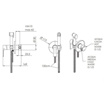 Душ гигиенический Remer Energy хром-1