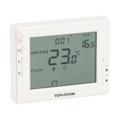 Термостат комнатный Teplocom TS-Prog-2AA/8A, проводной, прогр, реле 250В, 8А