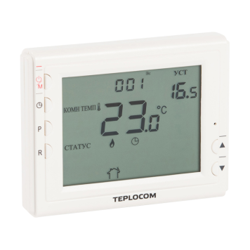 Термостат комнатный Teplocom TS-Prog-2AA/8A, проводной, прогр, реле 250В, 8А