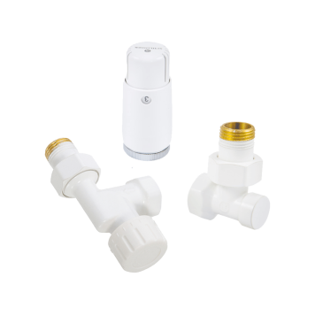 Компл-т подключения SCHLOSSER осевой STANDARD MINI 1/2 (белый) с термоголовкой MINI DIAMANT М30х1,5