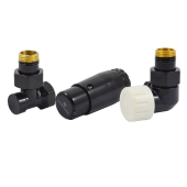 Комплекты подключения SCHLOSSER трехосев прав STAN-D MINI 1/2(Ral 9005)с термог.MINI DIAM-T М30х1,5