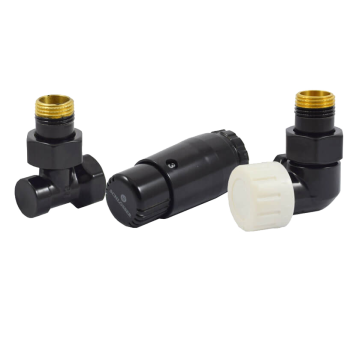 Комплекты подключения SCHLOSSER трехосев прав STAN-D MINI 1/2(Ral 9005)с термог.MINI DIAM-T М30х1,5
