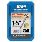 Шурупы с крупным шагом 1-1/4& - 250 шт Kreg SML-C125-250-INT (SML-C125-250-INT)