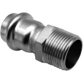 Фитинги под пресс-инструмент Пресс-фитинг из нержавеющей стали, с наружной резьбой, 42х1 1/2 Kromwell KW.SP901004208