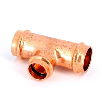 Тройник пресс IBP 28х22х28 медь-1