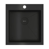 Omoikiri Akisame 46-GB Кухонная мойка нерж. сталь 46x51 см, цвет: графит 4997012