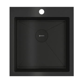 Omoikiri Akisame 46-GB Кухонная мойка нерж. сталь 46x51 см, цвет: графит 4997012