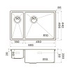 Omoikiri Taki 69-2-U/IF-L Side-IN Кухонная мойка нерж. сталь 69,5x44 цвет: нержавеющая сталь 4997049