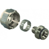 Фитинги цанговые FLEX-X ЗАЖИМНОЙ АДАПТЕР ИЗ ПОКРЫТОЙ ЛАТУНИ PE-X 20X1,9/2,0-3/4ВР ЕВРОКОНУС  apos;10Ф (старый аналог 1045 UP 1057442
