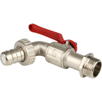 Шаровый сливной кран ITAP 132 с латунным штуцером 3/4&-2