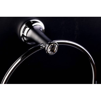 Boheme Puro Полотенцедержатель округлый подвесной, цвет: хром 10705-2