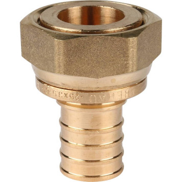 Фитинги RAUTITAN Переходник с накидной гайкой 25-G 1 RX+ для труб из сшитого полиэтилена аксиальный от REHAU.-3