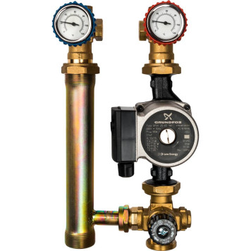 Насосная группа со смесителем Stout SDG-0002 1& с насосом Grundfos UPSO 25-65-5