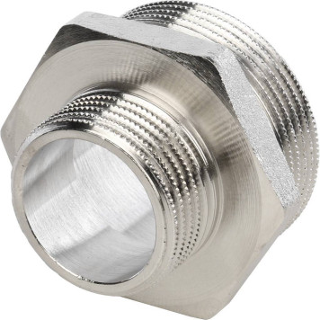 Переходник STOUT НН никелированный 1.5x1 дюймов.-2