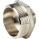 Переходник STOUT НН никелированный 2x1