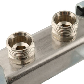 Коллектор STOUT из нержавеющей стали без расходомеров 2 вых.-6