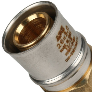 Переходник STOUT с внутренней резьбой 3/4x26 для металлопластиковых труб прессовой-5