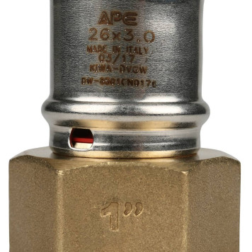 Переходник STOUT 1x26 для прессовых металлопластиковых труб с внутренней резьбой-6