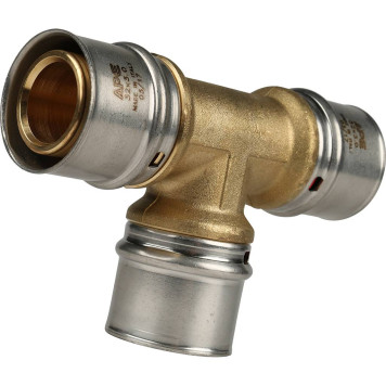 Тройник равнопроходный STOUT 32х32х32 для металлопластиковых труб прессовой-2