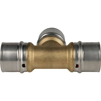 Тройник равнопроходный STOUT 32х32х32 для металлопластиковых труб прессовой-4