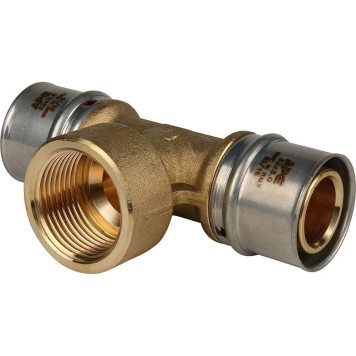 Тройник-переходник STOUT с внутренней резьбой 32х1 для металлопластиковых труб прессовой