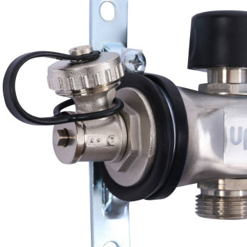Коллектор Uponor Smart S с расходомерами стальной, 6 выходов 3/4 евроконус.-4