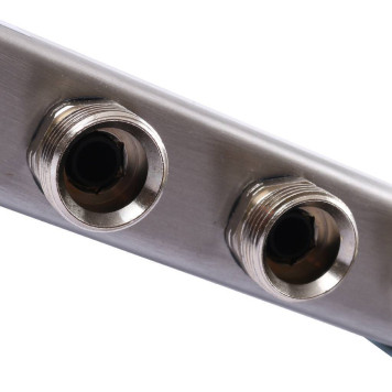 Коллектор Uponor Smart S с расходомерами стальной, 6 выходов 3/4 евроконус.-5