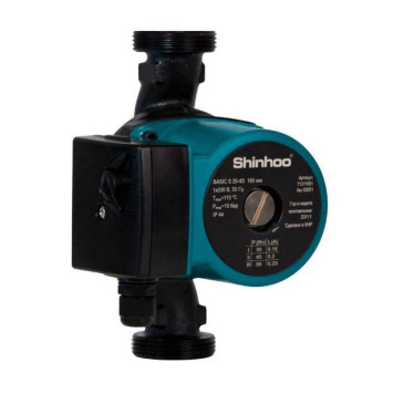 Насос циркуляционный Shinhoo BASIC S 32-6S с гайками-2