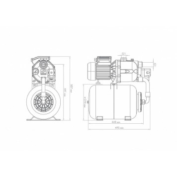 Джилекс ДЖАМБО насос-автомат 4721: Поверхностный насос с г/а 70/50 П-24 для водоснабжения-8