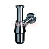 Сифон Wirquin CLASSIC 11/4 x 32 мм без выпуска отвод с розеткой регулируемый латунь хром