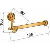 Boheme Medici Держатель туалетной бумаги подвесной, 18,5х9хh10,5 см, цвет: бронза брашированная 1061 10615