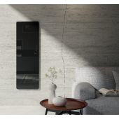 Полотенцесушитель электрический Lazzarini E-Mirrorr 1500W черный прямой