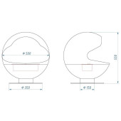 Биокамин Firelight BFP/F-55 Sphere