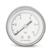 Манометр VARMEGA аксиальный 50 мм, 10 бар, 1/4, VMMT08-501002