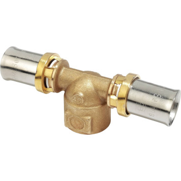 Тройник-пресс Giacomini латунь ВР 16х1/2, RM154Y033