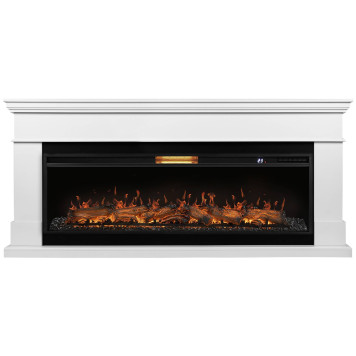 Каминокомплект: Очаг Royal Thermo Aurora RTFP/P-AR60LS, портал California 60 W, белый-1