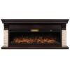 Каминокомплект: Очаг Royal Thermo Aurora RTFP/P-AR60LS, портал Michigan 60, камень мол., шп. тем.дуб