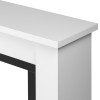Каминокомплект: Очаг Electrolux Infinity EFP/P-1600ULS N, портал Canto Long белый, черный
