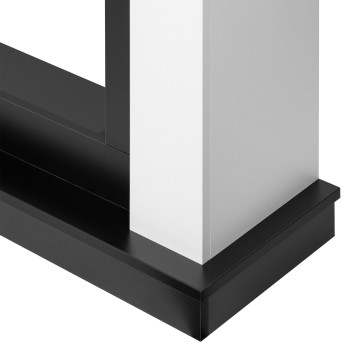 Каминокомплект: Очаг Electrolux Infinity EFP/P-1600ULS N, портал Canto Long белый, черный-4