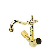 Boheme Royal Cristal Смеситель для раковины на 1 отв., без дк, длина излива 15 см, цвет: gold 292-Royal/CRST black