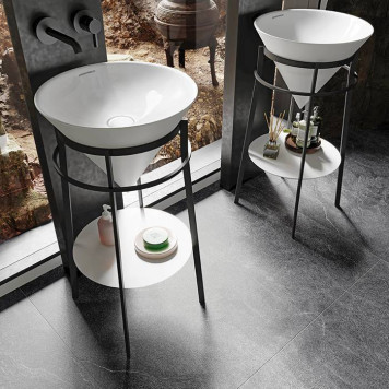 Kerama Marazzi CONO Металлическая структура напольная 44x77см, цвет: черный матовый-4