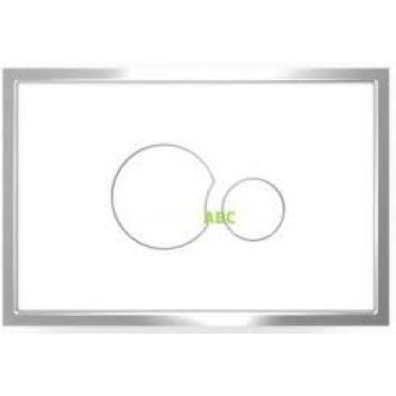 SA 16726010000 Панель управления SK706 2-х режим. смыв, рамка-полир.сталь/клавиши-белый 16726010000