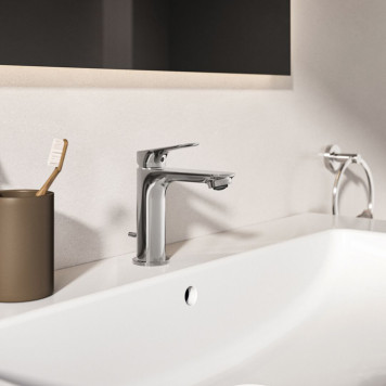 Ideal Standard Ceralife O Смеситель для раковины H10см., на 1 отв., без донного клапана, цвет: хром. BE111AA-3