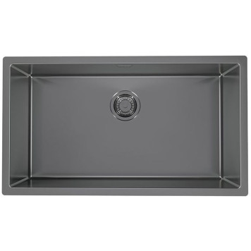Alv 1122730 Quadrix Monarch Anthracite Мойка F/S/U, 1 чаша, 1 мм, 790x450x200мм+выпуск,без сиф,шк800 1122730