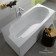 VilleroyBoch Oberon Ванна 170х75х45см., встраиваемая, слив, ножки, Quaryl, цвет: альпийский белый. UBQ170OBE2V-01