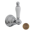 CISAL Arcana Toscana Запорный вентиль 1/2 на горячую воду, цвет: бронза. TS00031227 Акция