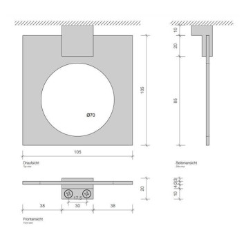 Decor Walther DW 335 Держатель для фена 10.5x11.5см, настольный, цвет: хром. 0841900-1