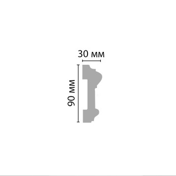 Молдинг гладкий DECOMASTER 97901F гибкий (90*30*2400мм)-2