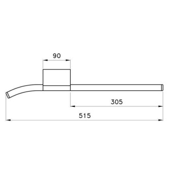 Stella Bamboo Полотенцедержатель подвесной 30 см 602/30 цвет: хром. BT 10000 CR00-1